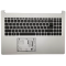 Carcasa superioara cu tastatura palmrest Laptop, Acer, Aspire 5 A515-55, A515-55G, 6B.HSPN7.030, EAZAU00202A, iluminata, argintie, layout US