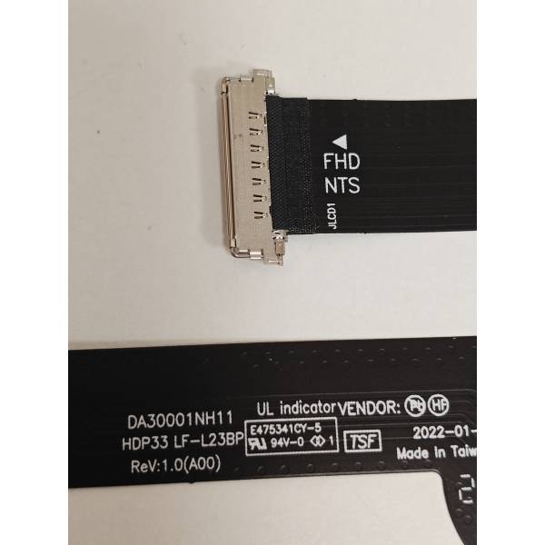 Cablu video LVDS Laptop, Dell, XPS 13 9315, P153G, P153G001, V0Y8C, 0V0Y8C, LF-L23BP, HDP33, DA30001NH11, rezolutie 19200x1200, FHD+, non touchscreen