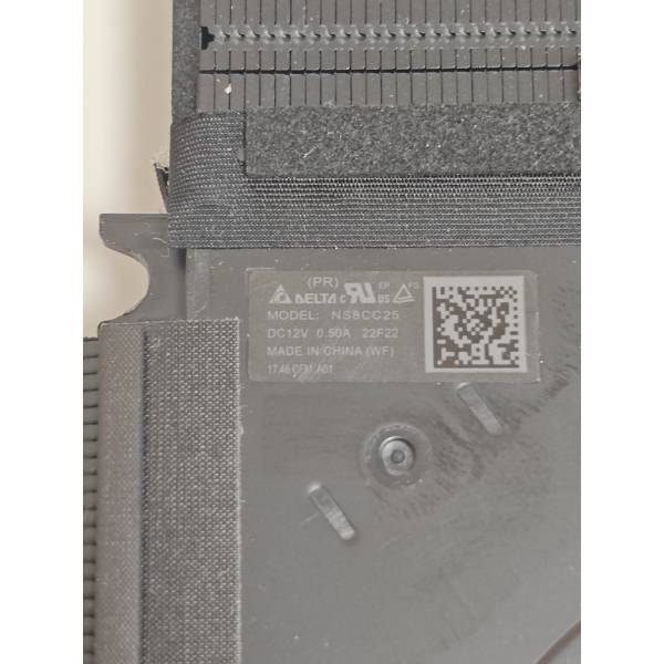 Set coolere cu radiator Laptop, Dell, Alienware m18 R1, P51E, P51E001, P51E002, P51E003, 0RXVY2, RXVY2, 460.0UE02.0021, NS8CC25-22F22, NS8CC26-22F23, NS55C15-22F26, 12V, 0.5A, 5V, 0.5A