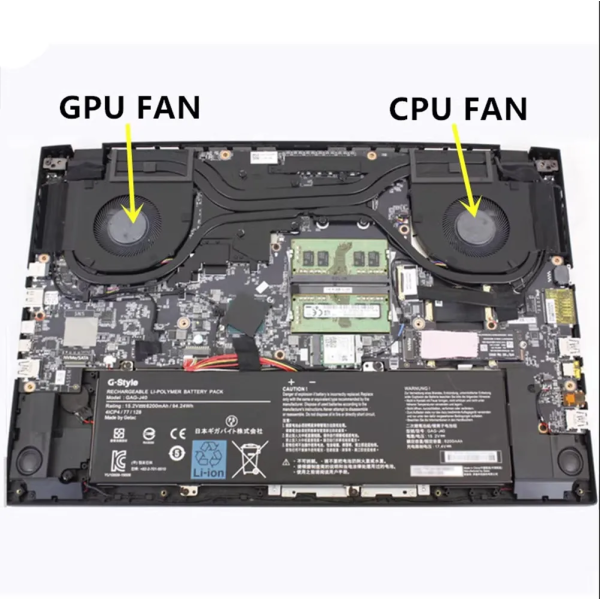 Set coolere Laptop, Gigabyte Aorus 15G XC, PLB07010S12HH, 7mm grosime, 12V, 1A