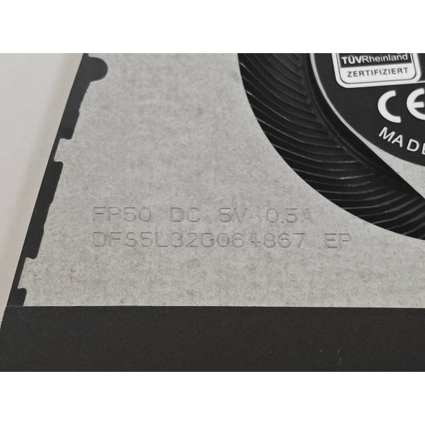 Cooler procesor Laptop Gaming, Asus, ROG Zephyrus GA402R, GA402RJ, GA402RK, 13NR09U0AP0901, DFS5L32G064867-FP50, 6033B0117501 A01, 5V, 0.5A, CPU