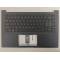Carcasa superioara cu tastatura palmrest Laptop, Asus, VivoBook 14 S413F, S413FA, S413FQ, 90NB0Q07-R31US0, 39XKSTAJN80, X421FAY-1K, iluminata, albastru inchis, layout US