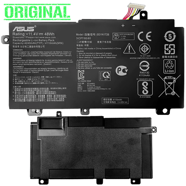 Baterie Laptop, Asus, TUF Gaming FX505GT, 3ICP7/60/80, B31N1726, 11.4V, 4240mAh, 48Wh