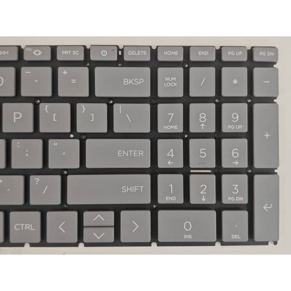 Tastatura Laptop, HP, 250 G10, TPN-Q286, N32715-001, iluminata, gri, layout US