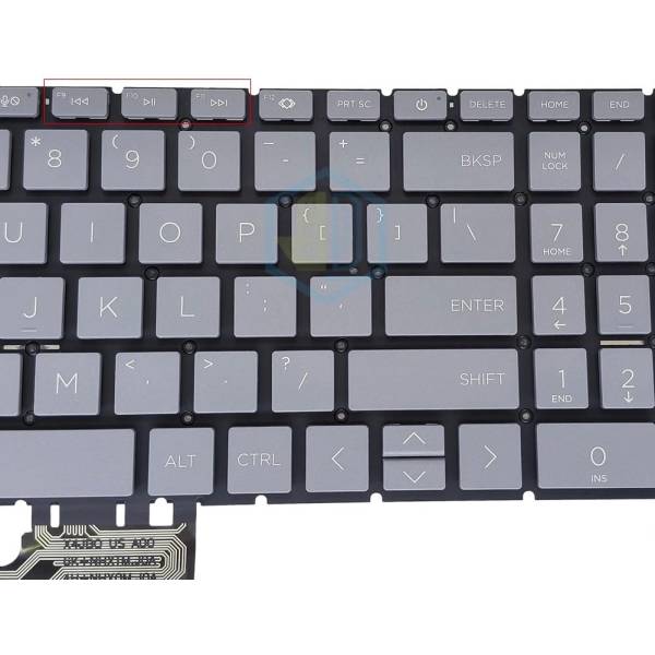 Tastatura Laptop, HP, 250 G10, TPN-Q286, N32715-001, iluminata, gri, layout US