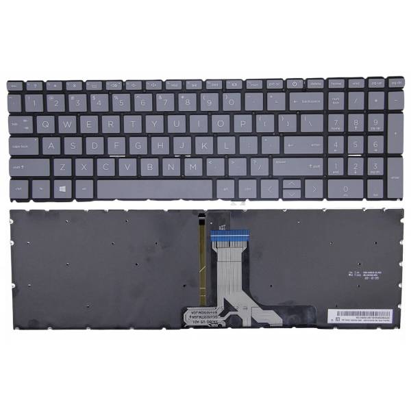 Tastatura Laptop, HP, 250 G10, TPN-Q286, N32715-001, iluminata, gri, layout US