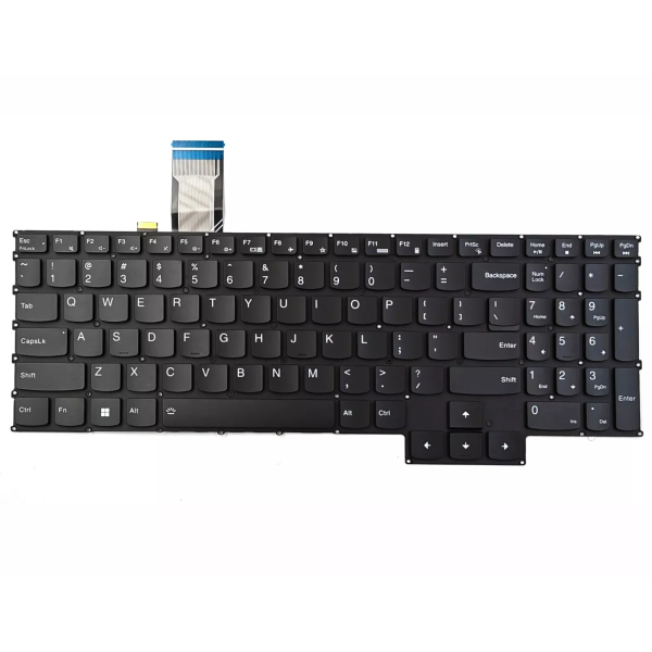 Tastatura Laptop, Lenovo, Legion Pro 5 16IRX9 Type 83DF, iluminata, RGB 20 pini, neagra, layout US