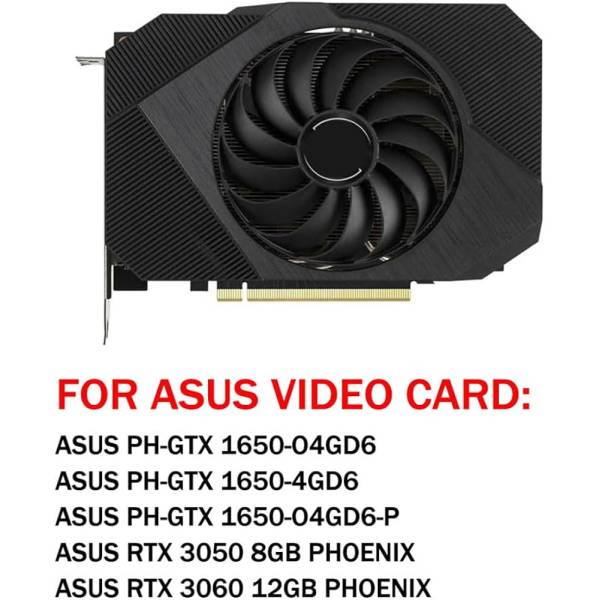 Cooler Placa video Desktop PC, Asus, Phoenix RTX 3050, 3060, 95mm, FDC10U12S9-C, CF1010U12D, 12V, 0.45A, 0.42A, 6 pini