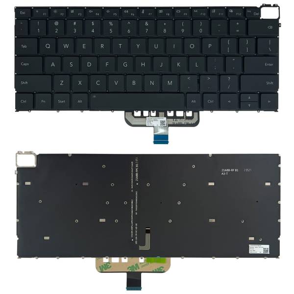 Tastatura Laptop, Huawei, MagicBook X14 Pro FRI-G56, FRI-G561, iluminata, neagra, layout US