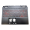 Carcasa superioara cu tastatura palmrest Laptop, Acer, Nitro 5 AN515-58, N22C1, 6B.QFJN2.001, AP3SY000710, EC3SY000400, iluminata, rosie, layout US