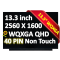 Display compatibil Laptop, Lenovo, ThinkBook 13x ITG Type 20WJ, 5D11B21082, 5D10S39721, NE133QDM-N61 V8.0, 13.3 inch, 2560x1600, QHD, slim, 219mm, non touch, 60Hz, 40 pini