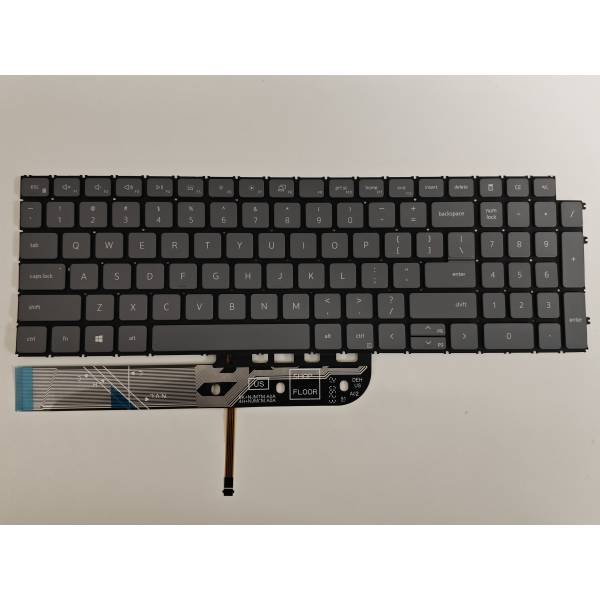 Tastatura Laptop, Dell, Vostro 3535, P112F, P112F006, P112F009, iluminata, gri deschis, layout US