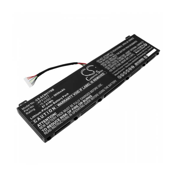 Baterie compatibila Laptop Gaming, Acer, Nitro 17 AN17-71, KT.00405.012, AP21A7T, 5650mAh, 87.01Wh