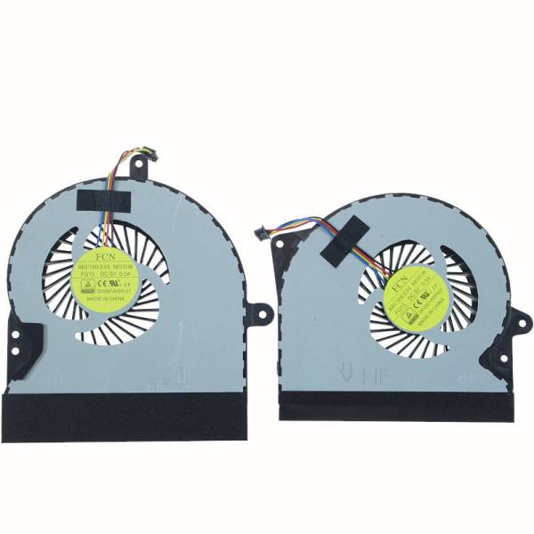 Set coolere Laptop, Asus, ROG G751JL, G751JM, 13NB06G1P18011, 13NB06G1P19011, DFS501105PR0T-FG13, DFS561405PL0T-FG15, 14mm grosime, 5V, 0.5A, CPU si GPU
