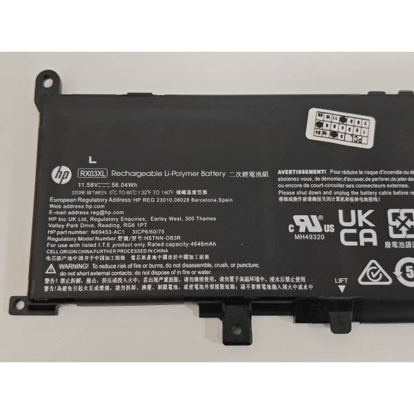 Baterie Laptop, HP, EliteBook 630 G11, N70706-005, N69453-AC1, 3ICP6/60/75, HSTNN-OB3R, RX03XL, 11.58V, 4646mAh, 56.04Wh