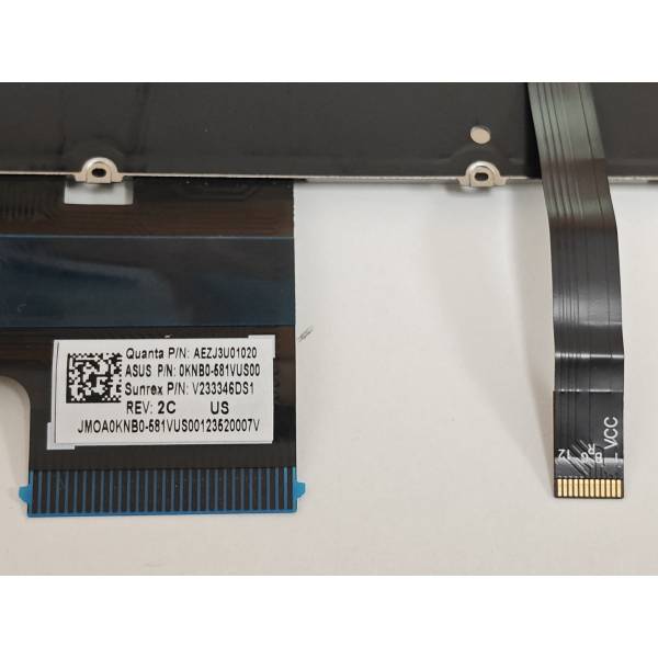 Tastatura Laptop, Asus, VivoBook S16 S5606C, S5606CA, S5606M, S5606MA, S5606K, S5606KA, S5606U, S5606UA, S5606W, S5606WA, iluminata, alba, layout US
