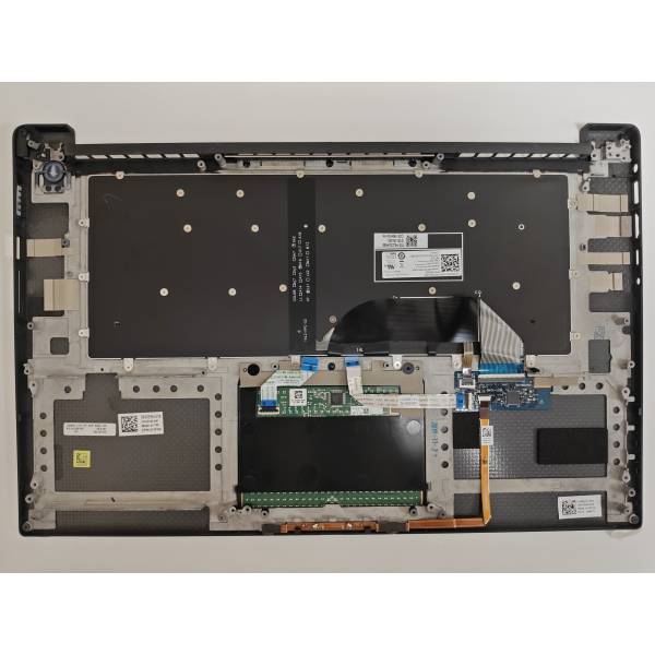 Carcasa superioara cu tastatura palmrest Laptop, Dell, Precision 5510, P56F, P56F001, Y2F9N, 0Y2F9N, 86D7Y, 086D7Y, AQ1U1000100, iluminata, neagra, layout US