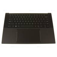 Carcasa superioara cu tastatura palmrest Laptop, Dell, XPS 15 9500, P91F, P91F002, 6JV4G, 06JV4G, 08NGH, 008NGH, EA2SH000100, iluminata, neagra, cu touchpad, layout US