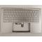 Carcasa superioara cu tastatura palmrest Laptop, Asus, ZenBook 13 UX334F, UX334FA, UX334FAC, UX334FL, UX334FLC, 90NB0MW7-R31UI0, 90NB0MW7-R31US0, 13N1-96A0Q11, UX334FL-3S, iluminata, argintie, layout US