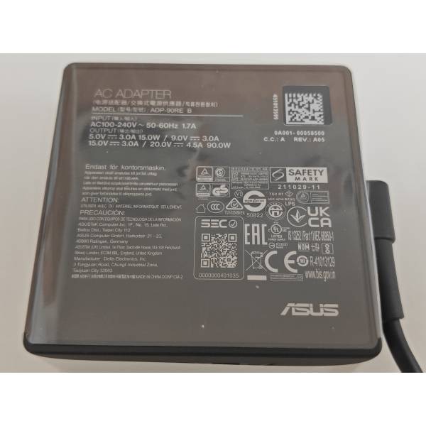 Incarcator Laptop, Asus, ZenBook S16 M5606N, M5606NA, M5606U, M5606UA, 0A001-00059500, ADP-90RE B, 20V, 4.5A, 90W, USB-C, Type-C