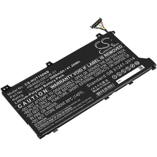 Baterie compatibila Laptop, Huawei, MateBook 13 HNL-WFP9, HNL-WFQ9, CS-HUT150NB, 3ICP5/62/81, HB4692J5ECW-31, 11.46V, 3600mAh, 41.26Wh