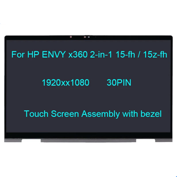 Ansamblu Display cu touchscreen Laptop, HP, Envy X360 15-FH, N48155-001, N53113-001, FHD, 1920x1080, LED, AP3VY000121, 30 pini