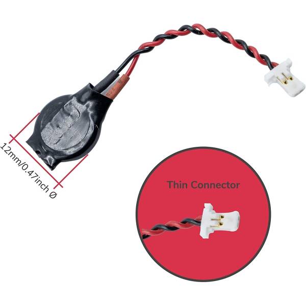 Baterie Bios Laptop 2-in-1, Dell, XPS 13 9365, P71G, P71G001, ML1220, 3V, 2 pini, RTC CMOS Battery, 4cm