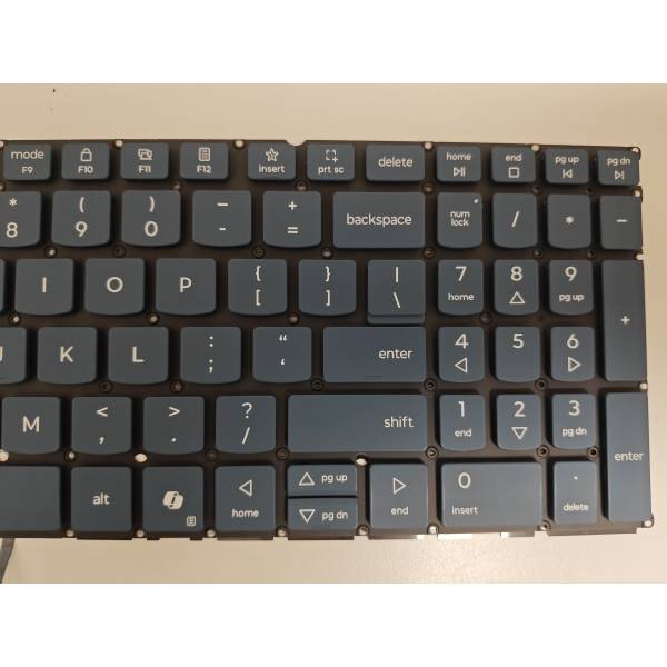 Tastatura Laptop, Lenovo, Yoga Pro 9 16IMH9 Type 83DN, iluminata, albastra, layout US