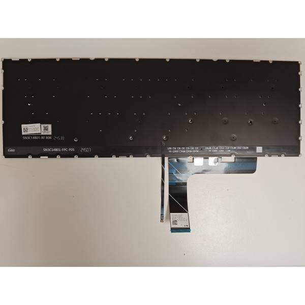 Tastatura Laptop, Lenovo, Yoga Pro 9 16IMH9 Type 83DN, iluminata, albastra, layout US