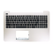 Carcasa superioara cu tastatura palmrest Laptop, Asus, K556U, K556UA, K556UB, K556UF, K556UJ, K556UQ, K556UR, 90NB09S3-R31US0, 13N0-UAA0411, 13NB0BG3AP0211, X556UA-1C, aurie , layout US