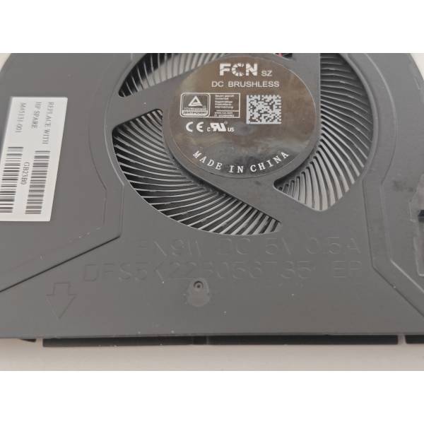 Cooler Laptop, HP, Pavilion X360 15-ER, 15T-ER, TPN-W147, DFS5K22B056735-FN9W, 023.100MC.0001, 023100MC0001, 5V, 0.5A