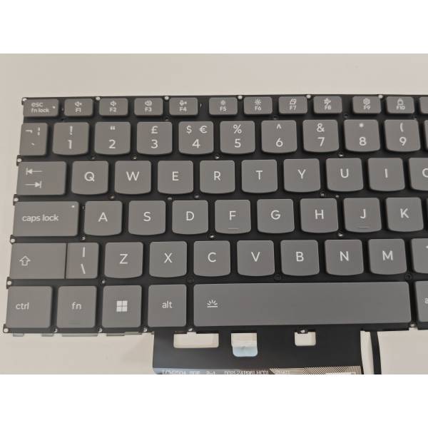 Tastatura Laptop, Lenovo, IdeaPad Slim 3 15ARP10 Type 83K7, iluminata, gri, layout UK