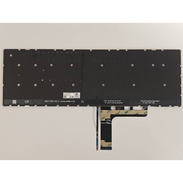 Tastatura Laptop, Lenovo, IdeaPad Slim 3 15ARP10 Type 83K7, iluminata, gri, layout UK