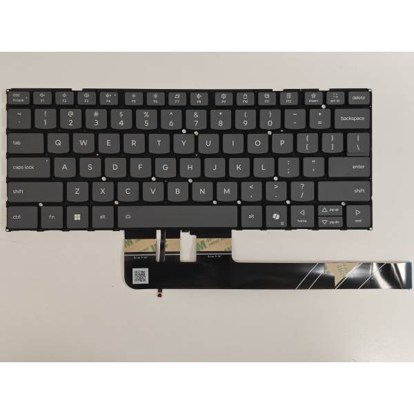Tastatura Laptop, Lenovo, Yoga Slim 7 15ILL9 Type 83HM, iluminata, gri, layout US