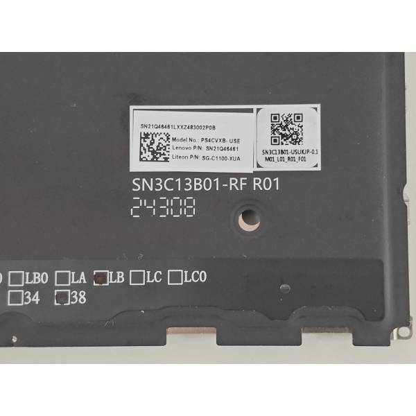 Tastatura Laptop 2-in-1, Lenovo, Yoga 7 14IIL10 Type 83JQ, iluminata, gri, layout US