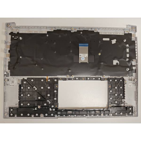 Carcasa superioara cu tastatura palmrest Laptop, Asus, Vivobook Pro 16 K6602Z, K6602ZC, K6602ZE, NB6177, HQ20722061000, iluminata, argintie, layout US