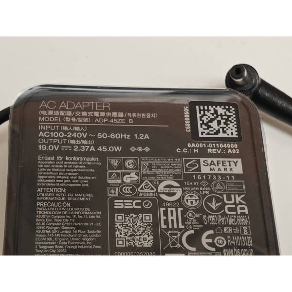 Incarcator Laptop, Asus, VivoBook 15 X530F, X530FA, X530U, X530UA, 0A001-01104900, ADP-45ZE B, 19V, 2.37A, 45W, mufa 4.0x1.35mm