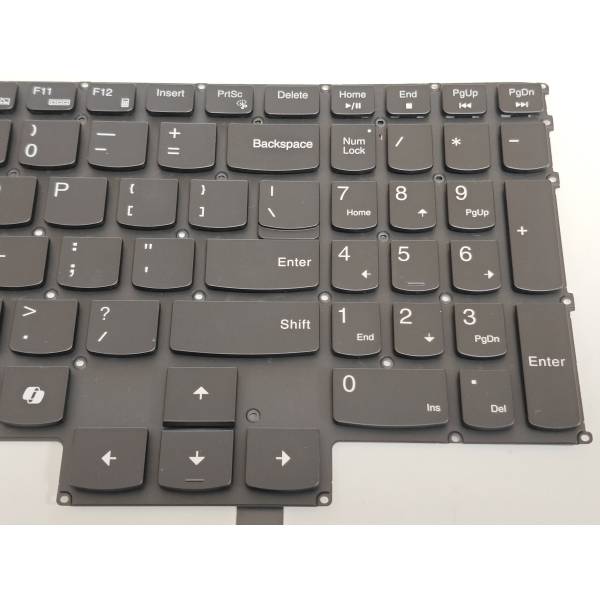 Tastatura Laptop Gaming, Lenovo, LOQ 16IRH8 Type 82XW, iluminata RGB, neagra, layout US