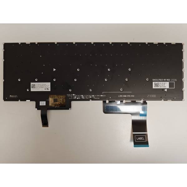 Tastatura Laptop Gaming, Lenovo, LOQ 16IRH8 Type 82XW, iluminata RGB, neagra, layout US