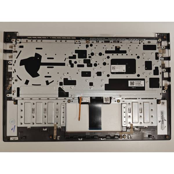 Carcasa superioara cu tastatura palmrest Laptop, Asus, VivoBook 14 X421I, X421IA, X421U, X421UUA, 90NB0QR1-R30US0, 90NB0QR1-R30UI0, 39XKSTAJNF0, X421IA-8G, iluminata, argintie, layout US