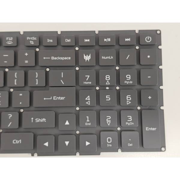 Tastatura Laptop Gaming, Acer, Predator Helios 16 PH18-71, PH18-72, N23Q2, iluminata, RGB Per Key, neagra, layout US
