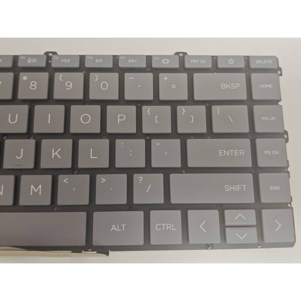 Tastatura Laptop, HP, Envy X360 15-FH, 15Z-FH, TPN-C166, iluminata, gri deschis, layout US