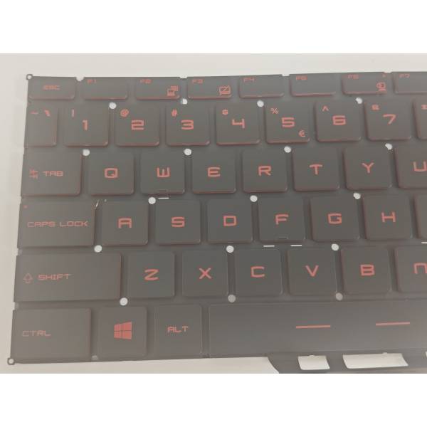 Tastatura Laptop Gaming, MSI, Thin 15 B12UCX, B12VE, MS-16R8, iluminata, rosie, layout US