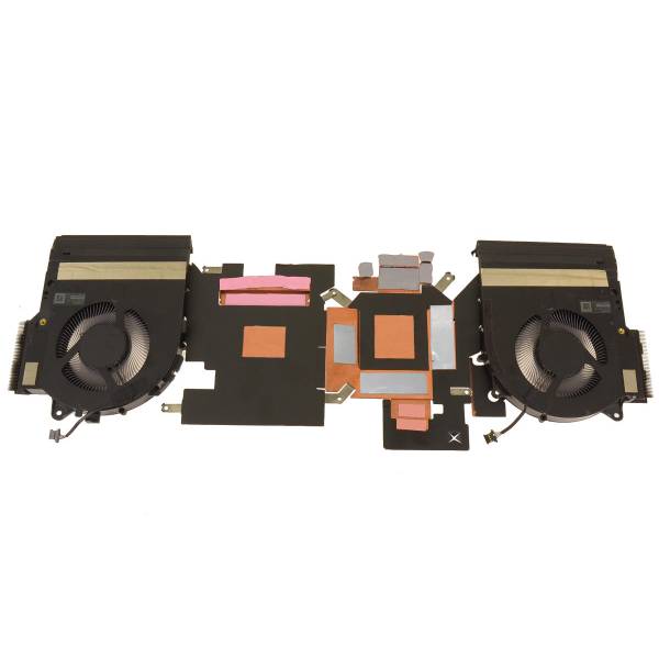 Set coolere Laptop, Dell, Alienware m17 R5 AMD, KDKNW, 0KDKNW, MG75091V1-C080-S9A, MG75091V1-C090-S9A, AT3S9005ZAL, pentru RTX 3060 si RTX 3070, 12V, 0.40A