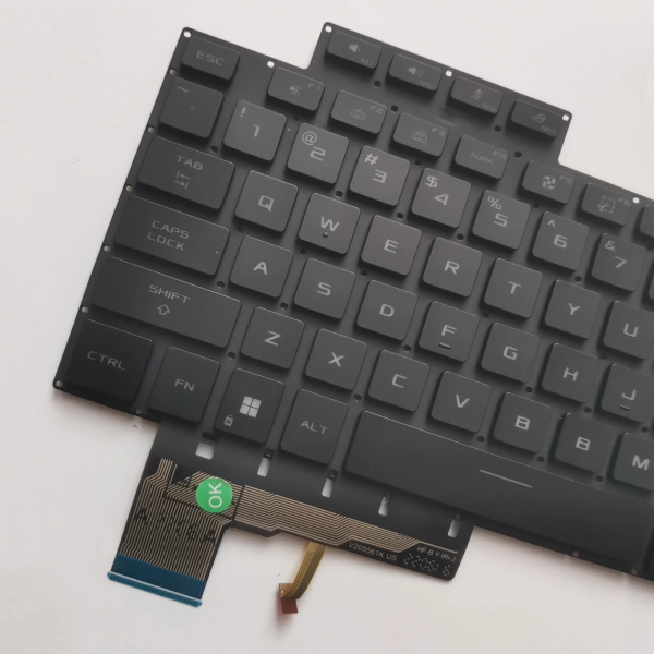 Tastatura Laptop Gaming, Asus, ROG Zephyrus M16 GU604V, GU604VI, GU604VU, GU604VY, GU604VZ, iluminata, 8 pini, neagra, layout US