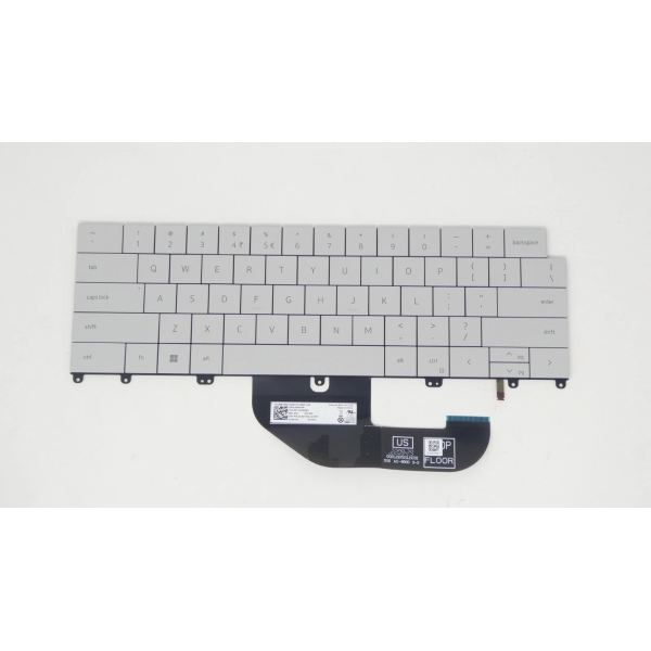 Tastatura Laptop, Dell, XPS 13 Plus 9320, P151G, P151G001, 0M6VRM, M6VRM, iluminata, alba, layout US