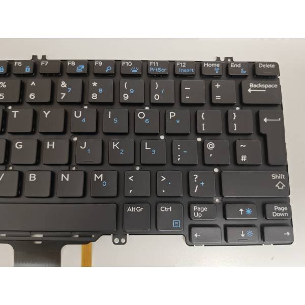 Tastatura Laptop, Dell, Latitude 7280, P28S, P28S001, 0C21RV, C21RV, iluminata, layout UK