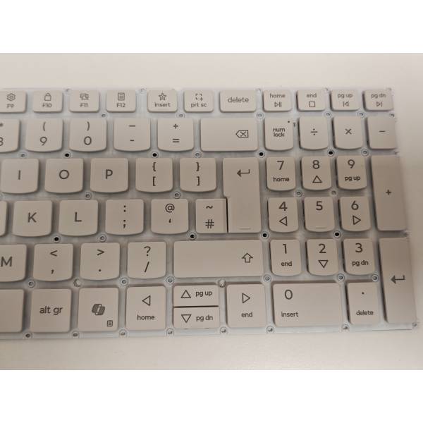 Tastatura Laptop, Lenovo, Yoga Pro 9 16IAH10 Type 83L0, iluminata, alba, layout UK