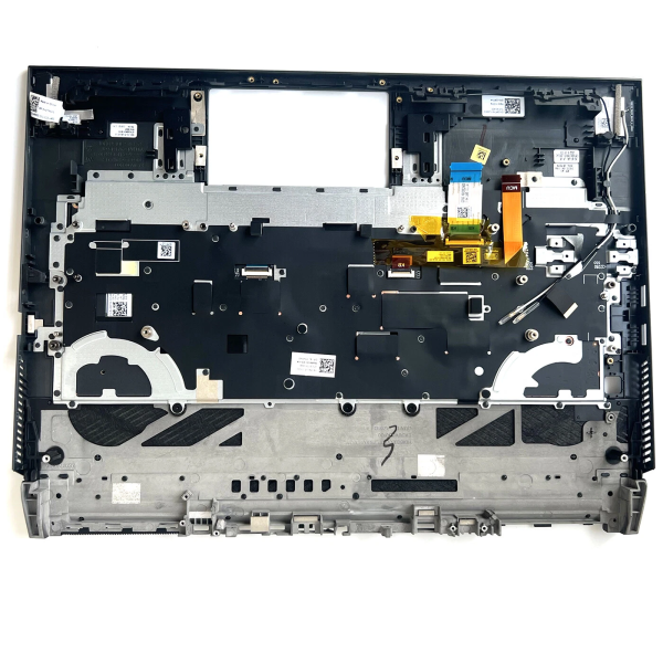 Carcasa superioara cu tastatura palmrest Laptop Gaming, Dell, G16 7635, P122F, P122F003, 3RTH4, 03RTH4, AP3UV000201, iluminata, neagra, layout US