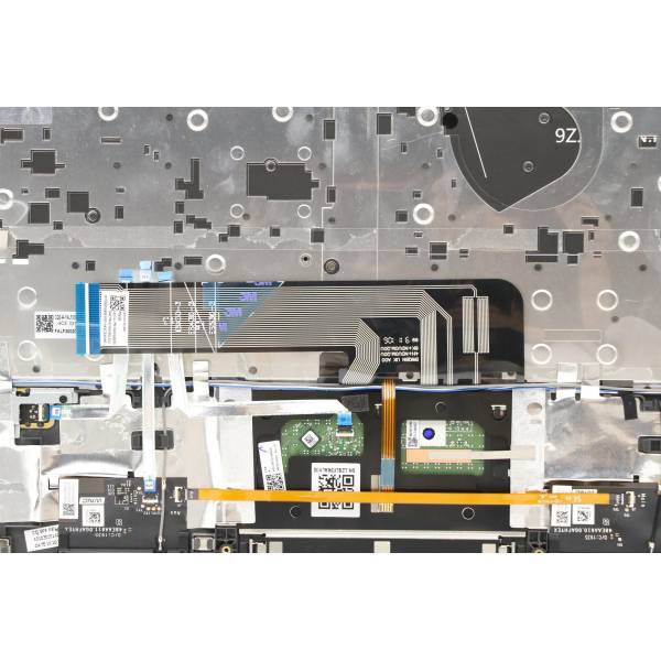 Carcasa superioara cu tastatura palmrest Laptop 2-in-1, Lenovo, Yoga C640-13IML Type 81UE, 5CB0W43775, 45LF3TALV00, FALF3002010, iluminata, layout UK